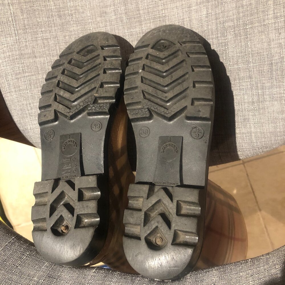Burberry Haymarket Rain Boots - Picture 3 of 3